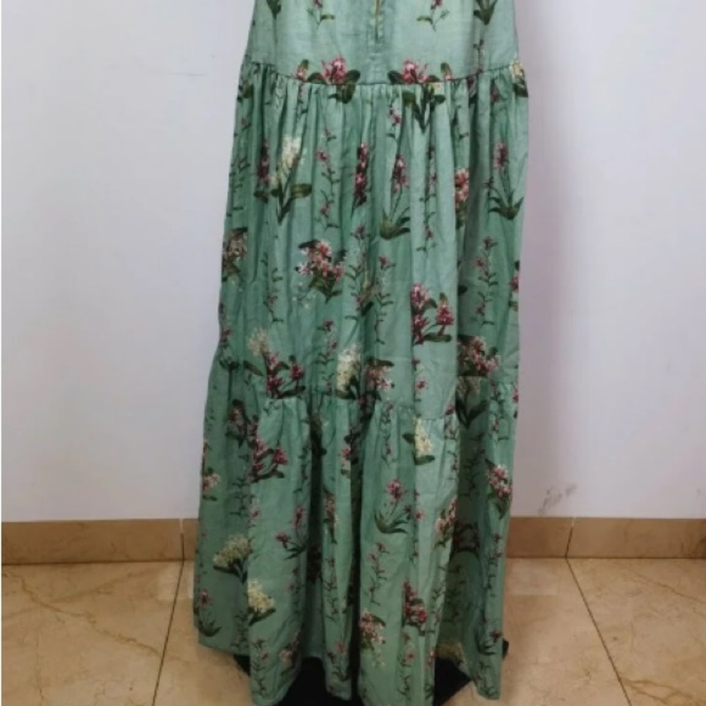 Agua by Agua Bendita Lima Orquidea Linen Maxi Dress - Picture 9 of 14